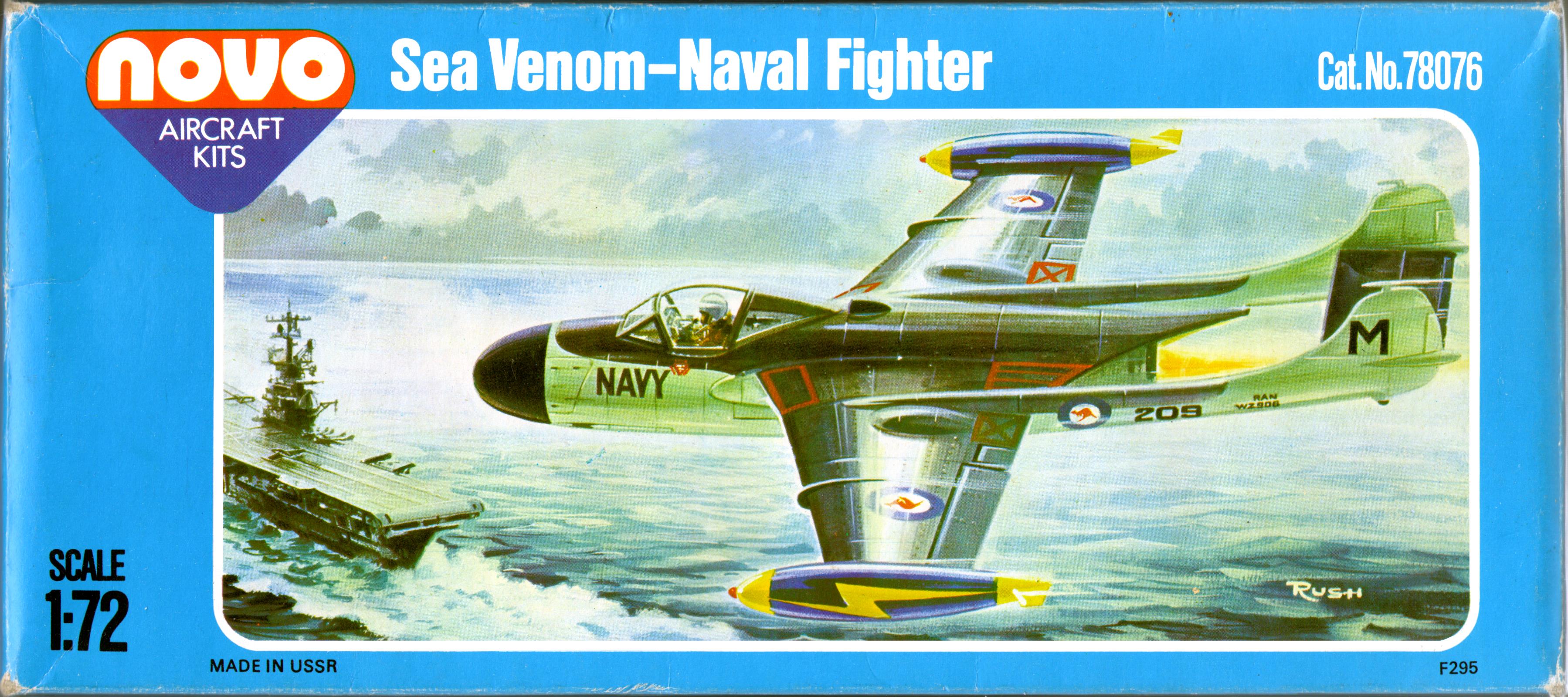 Верхняя часть коробки NOVO F295 de Havilland Sea Venom